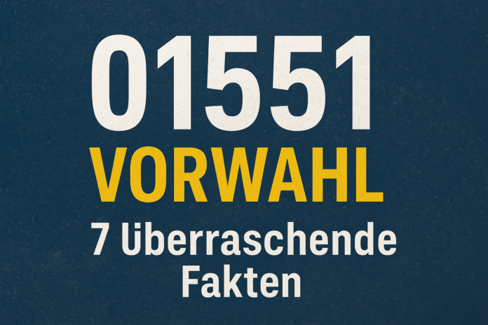 01551 Vorwahl: 7 Überraschende Fakten über diese geheimnisvolle Handynummer, die Sie unbedingt kennen sollten! 01551 Vorwahl