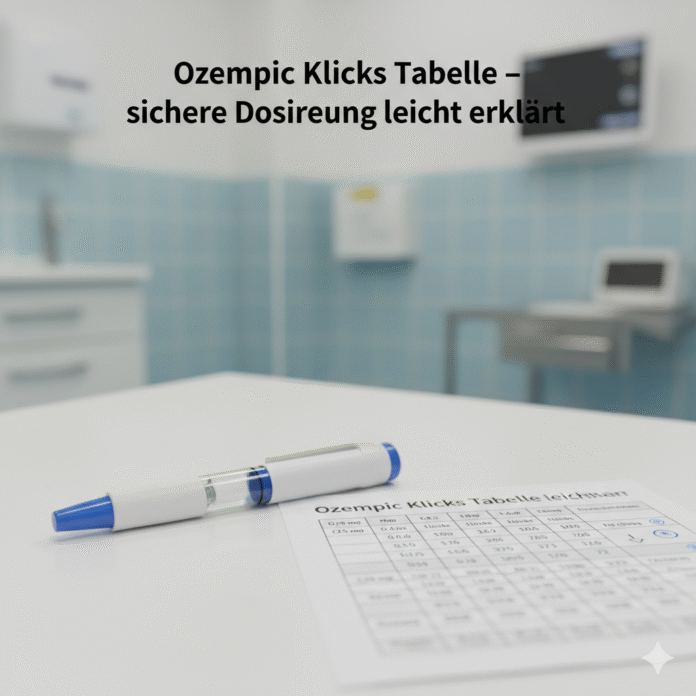 Ozempic Klicks Tabelle