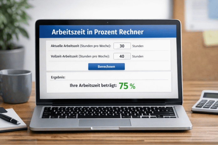 Arbeitszeit in Prozent Rechner